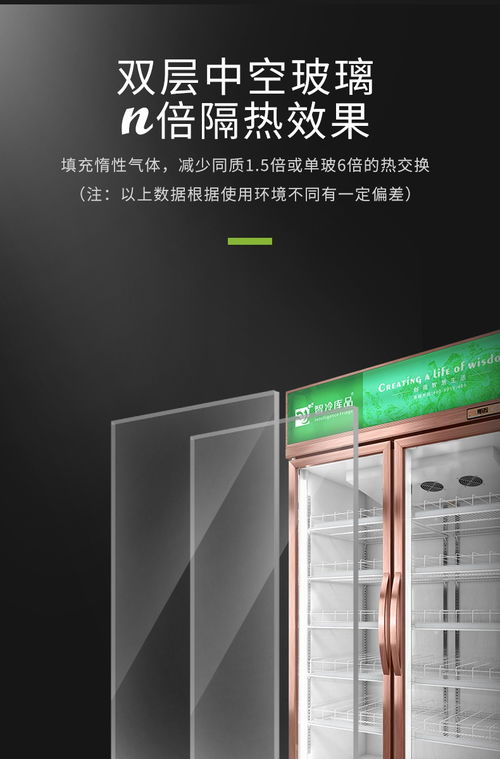 智冷庫(kù)品商超高端冷藏展示柜 香檳金雙開門，工廠直銷新體驗(yàn)